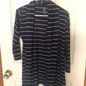Super soft navy/gray NY&C cardigan Small